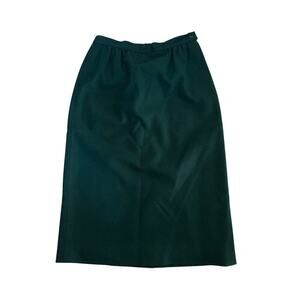Vintage Pendleton Emerald Green Wool Skirt Size 6